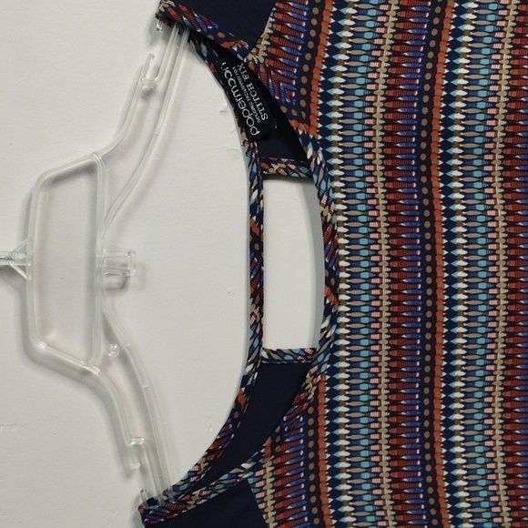 Papermoon Stitch Fix Geometric Womens Pullover Shirt Size MP - Picture 5 of 9